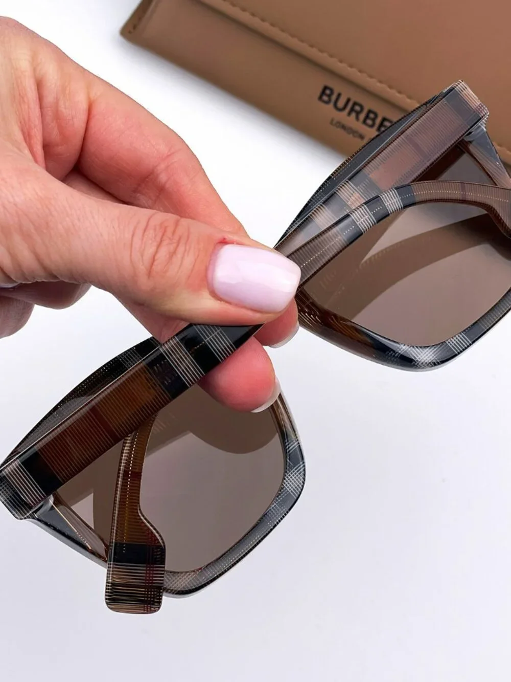 BURBERRY BE4348 396673 BROWN SQUARE SUNGLASSES